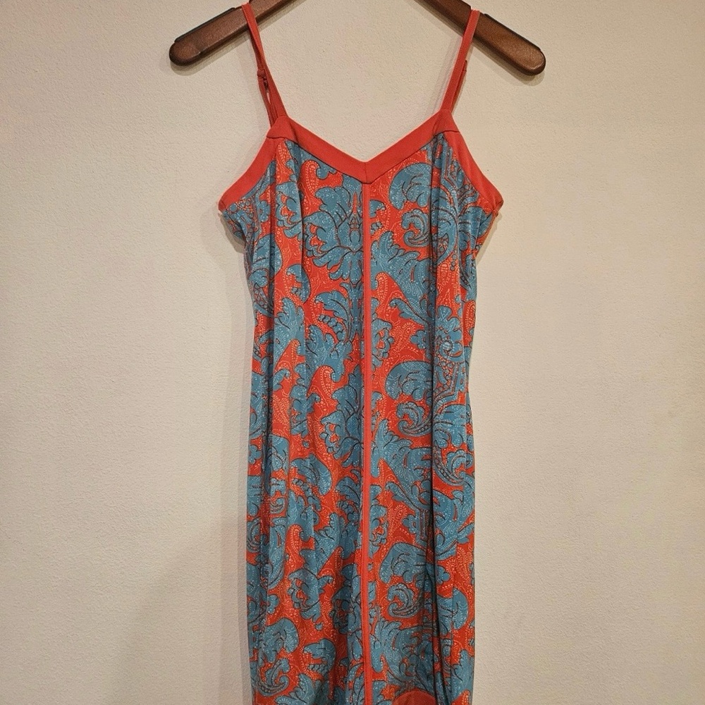 Nicole Red and Blue Patterned Dress